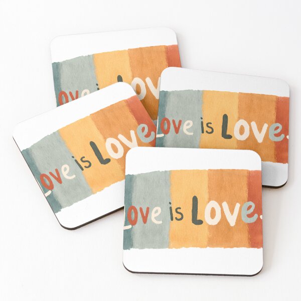 Item preview, Love Is Love Watercolor Brush | Inclusive Pride Illustration designed and sold by K@raksnalee.