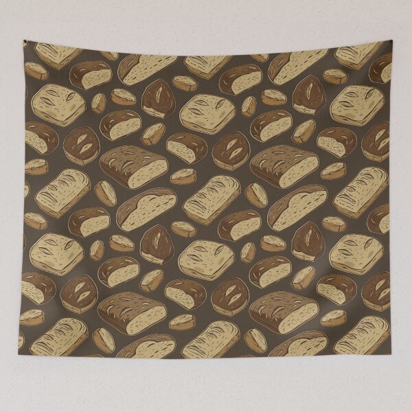 Item preview, Sourdough Bread Seamless Pattern designed and sold by palaco210.