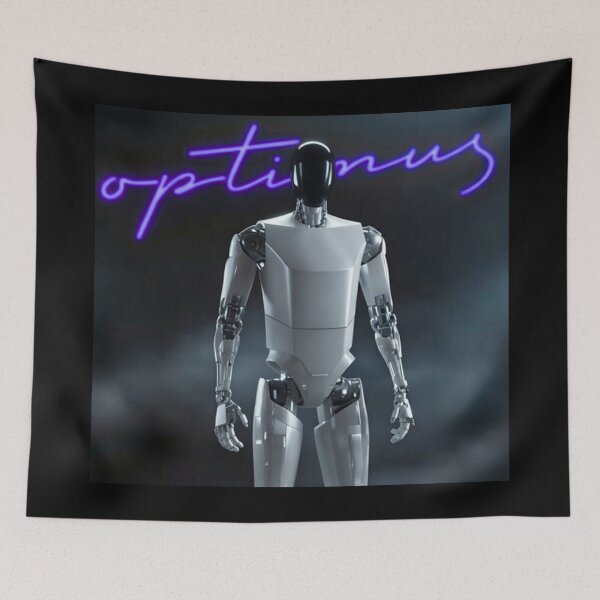 Item preview, Tesla humanoid robot art designed and sold by TEEJAMBOREE.