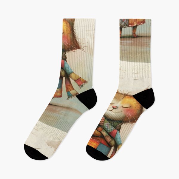 Item preview, Whiskered Cat in Patchwork designed and sold by WitsandWonders.