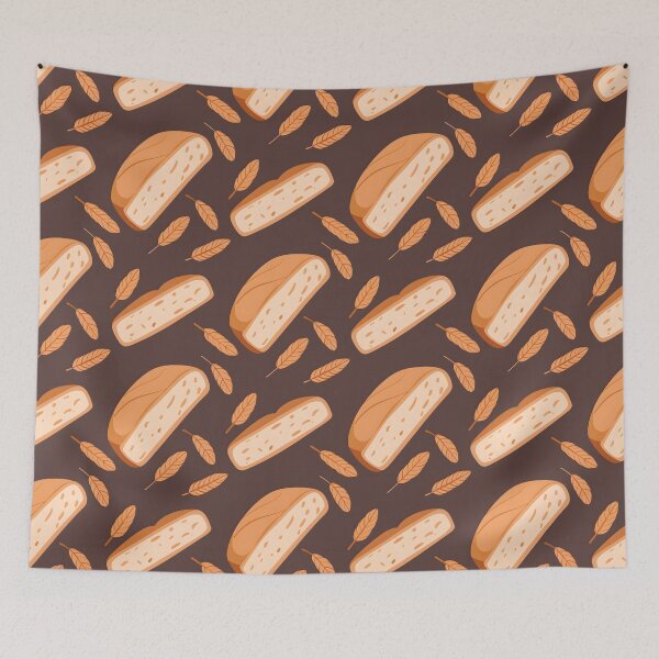 Item preview, Sourdough Bread Seamless Pattern designed and sold by palaco210.