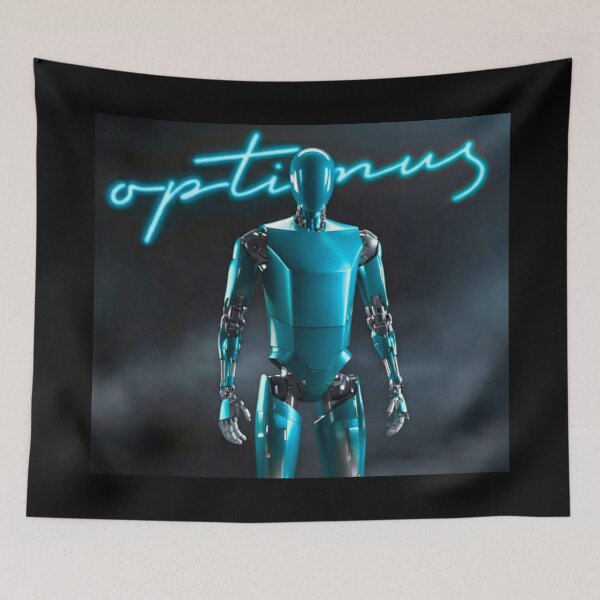 Item preview, Tesla humanoid robot art designed and sold by TEEJAMBOREE.