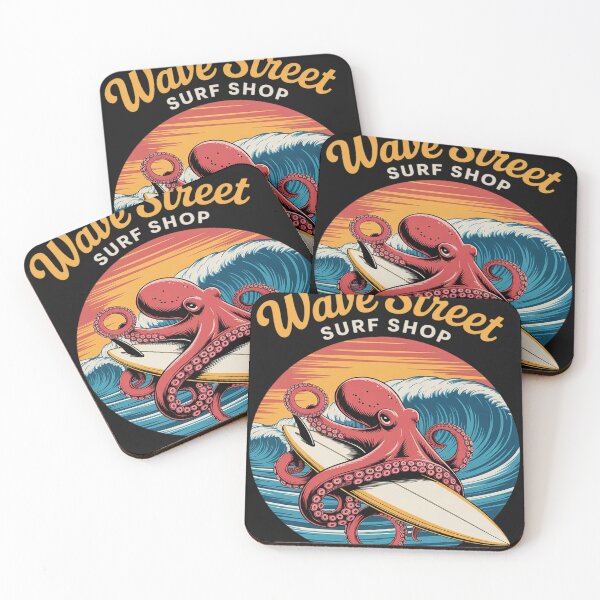 Item preview, Wave Street Surf Kraken the Waves Octo Surfer designed and sold by Rackaam.