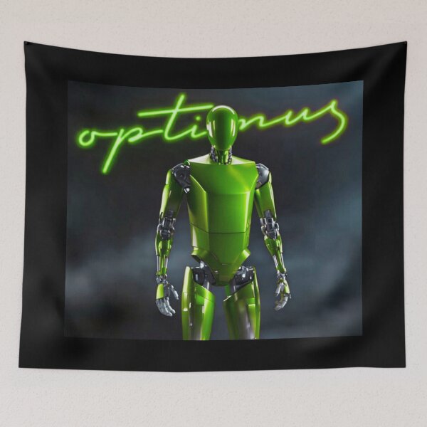Item preview, Tesla humanoid robot art designed and sold by TEEJAMBOREE.