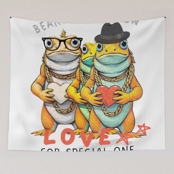Item preview, Bearded Dragon Love for Special One  designed and sold by ekemarket.