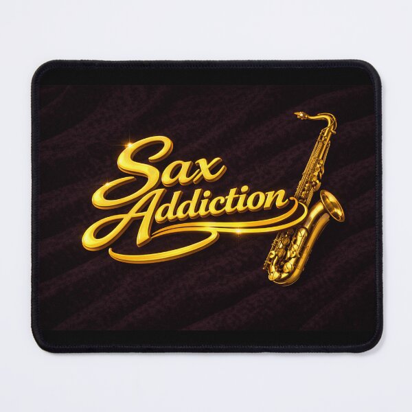 Item preview, Sax Addiction – Gold Tenor Sax on Black Velvet designed and sold by MySheetMusicArt.