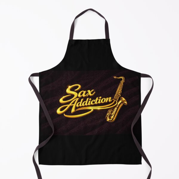 Item preview, Sax Addiction – Gold Tenor Sax on Black Velvet designed and sold by MySheetMusicArt.