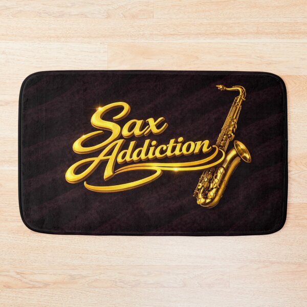 Item preview, Sax Addiction – Gold Tenor Sax on Black Velvet designed and sold by MySheetMusicArt.