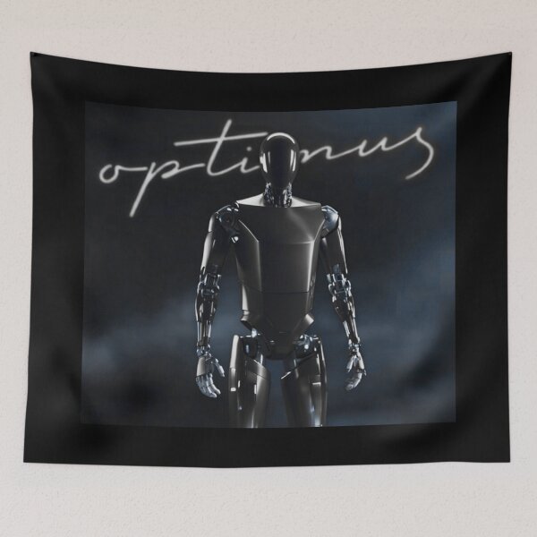 Item preview, Tesla humanoid robot art designed and sold by TEEJAMBOREE.