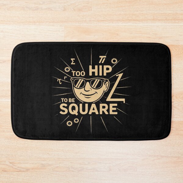 Item preview, Too Hip to Be Square Math Graphic Black Gold designed and sold by skanderio.
