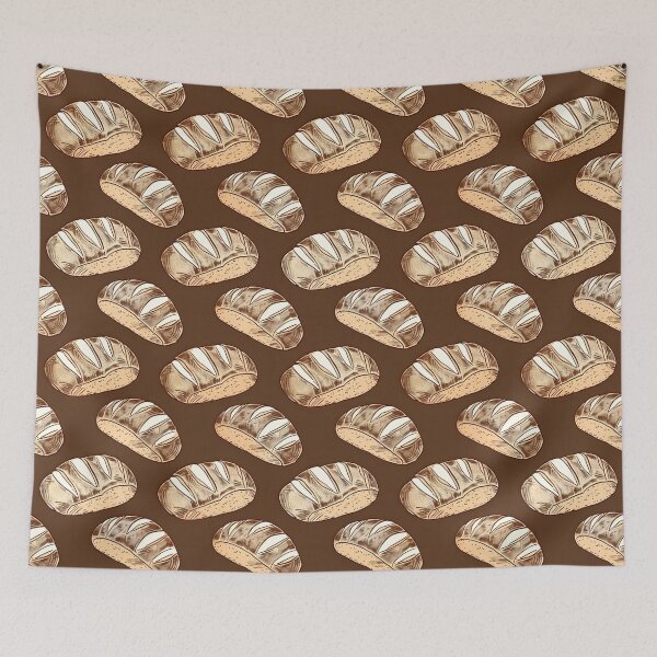 Item preview, Sourdough Bread Seamless Pattern designed and sold by palaco210.