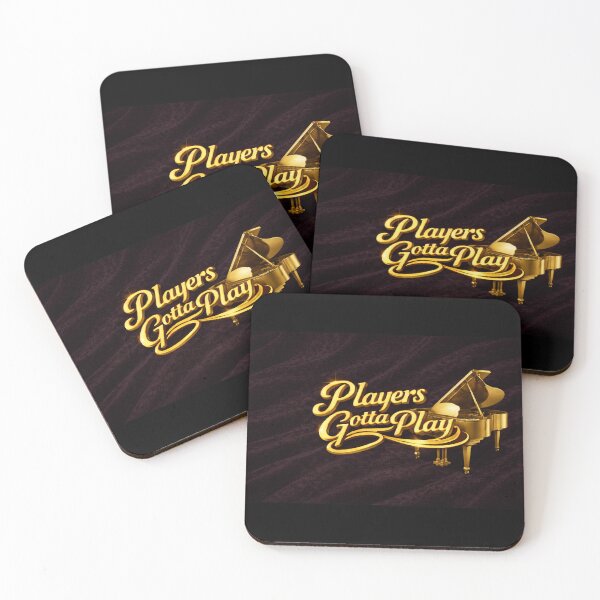 Item preview, Players Gotta Play – Piano Edition (Gold on Black Velvet) designed and sold by MySheetMusicArt.