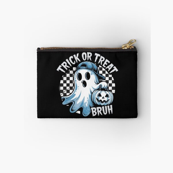 Item preview, Trick Or Treat Bruh Blue Denim Ghost Halloween designed and sold by skanderio.