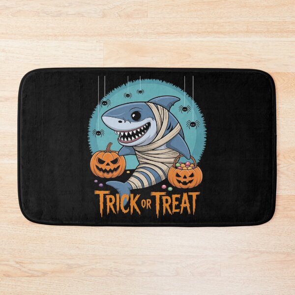 Item preview, Trick or Treat Shark in Mummy Wrap Cute Halloween Look designed and sold by skanderio.