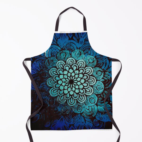 Artikelvorschau, Blaue Blumenmandala Heilige Geometrie entworfen und verkauft von Dreamweaver Mandalas.