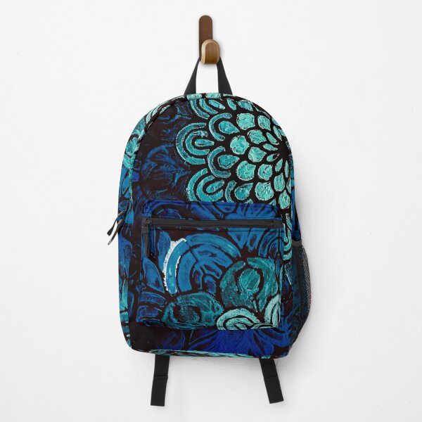 Item preview, Blue Floral Mandala Sacred Geometry designed and sold by ElexisND.
