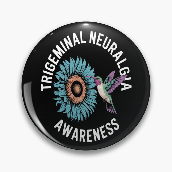 Item preview, Trigeminal Neuralgia Awareness Hummingbird Sunflower designed and sold by skanderio.