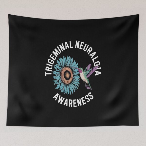 Item preview, Trigeminal Neuralgia Awareness Hummingbird Sunflower designed and sold by skanderio.