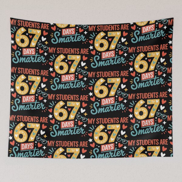 Item preview, My Students Are 67 Days Smarter Funny Teacher Kids 6 7 Meme designed and sold by pansak.
