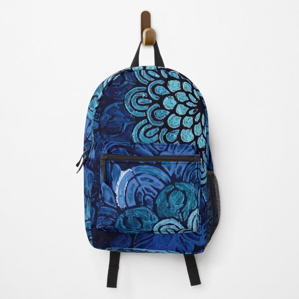 Item preview, Blue Floral Mandala Sacred Geometry V2 cool tones designed and sold by ElexisND.