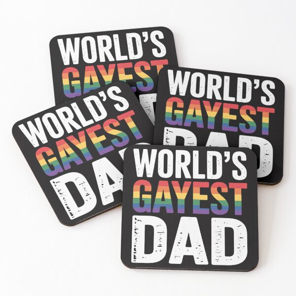 Item preview, Worlds Gayest Dad Cute Gay Pride LGBT Fathers Day designed and sold by HermanTricia.