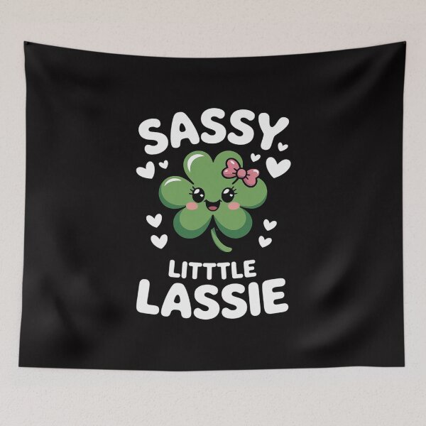 Item preview, St Patricks Day Sassy Little Lassie Funny Kids Girls designed and sold by HermanTricia.