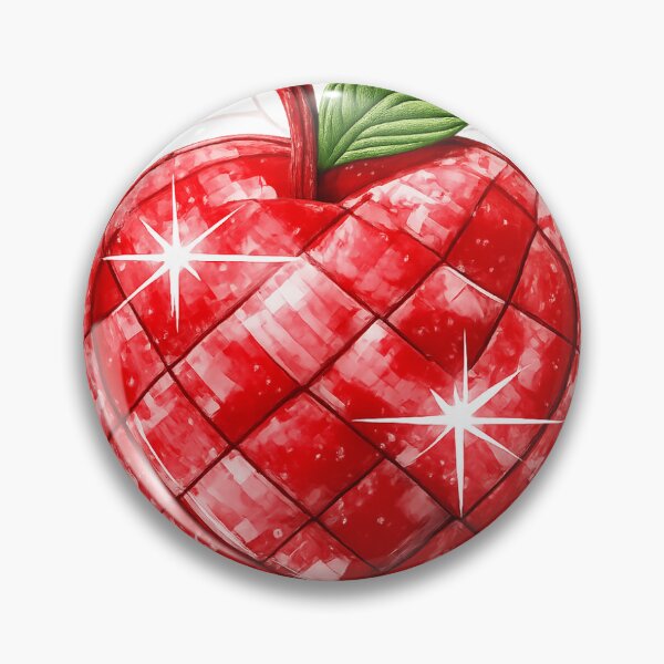 Item preview, STYLIZED RED APPLE STICKER  designed and sold by ayiesticker.