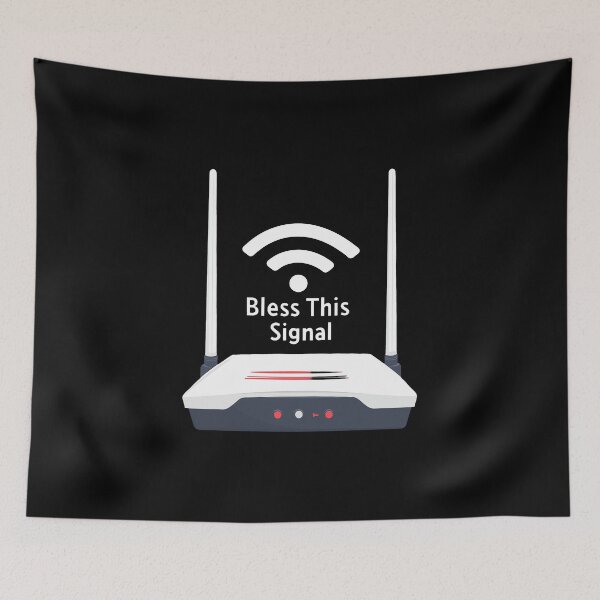 Item preview, Modern Wifi Router Bless This Strong Wireless Signal designed and sold by FWLKIT.