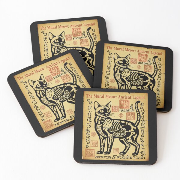 Item preview, The Mural Meow: Ancient Legend Cat Manuscript Art designed and sold by Thaivi Design.