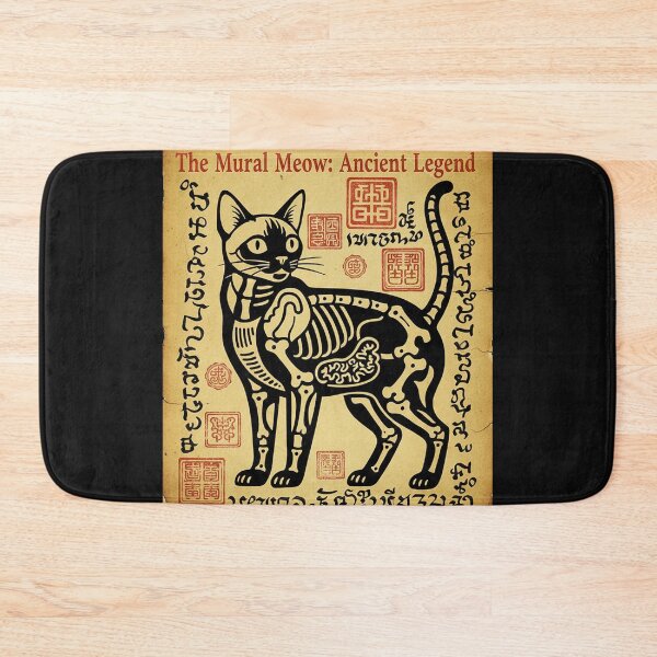 Item preview, The Mural Meow: Ancient Legend Cat Manuscript Art designed and sold by Thaivi Design.
