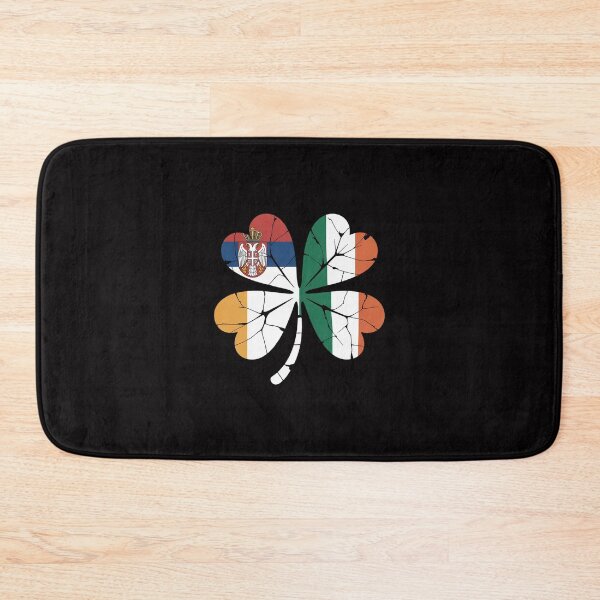 Item preview, Irish Serbian Flag Ireland Shamrock St Patricks Day designed and sold by HermanTricia.