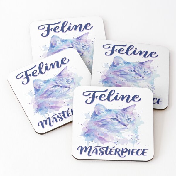 Item preview, Watercolor Cat Art - Feline Masterpiece designed and sold by Quillway.