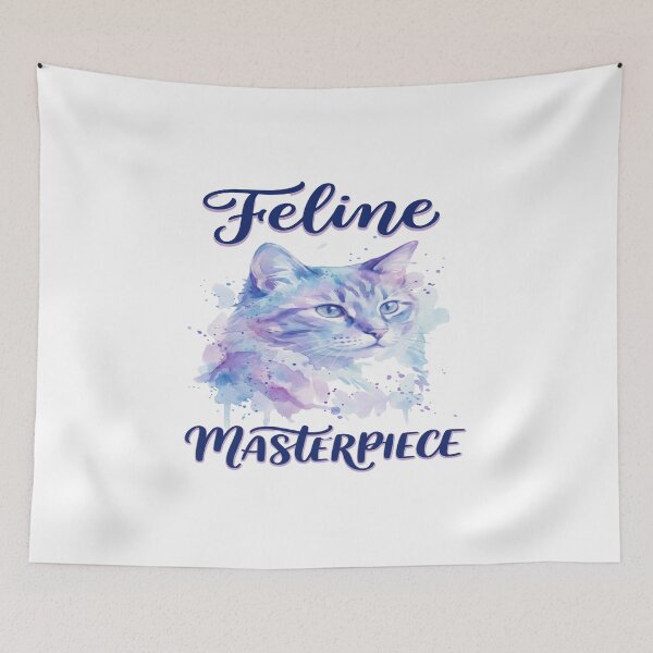 Item preview, Watercolor Cat Art - Feline Masterpiece designed and sold by Quillway.