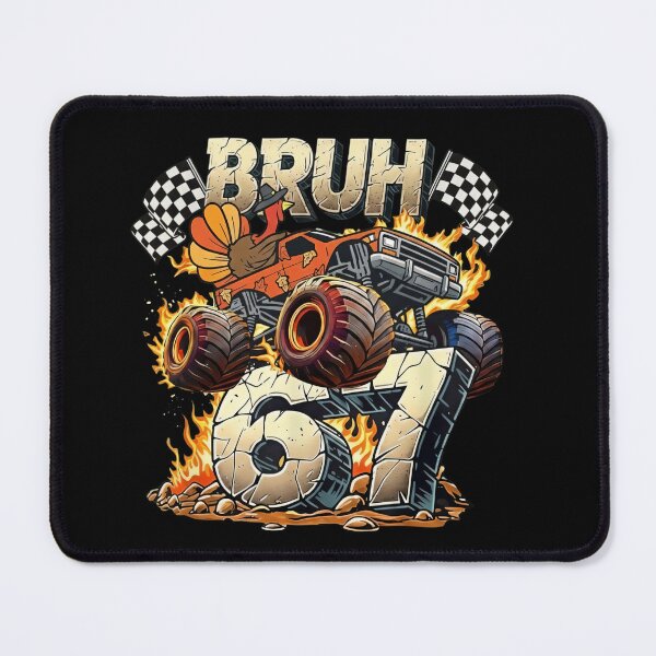 Item preview, Bruh 67 Six Seven Monster Truck Turkey T-Shirt designed and sold by LashondaGreen89.