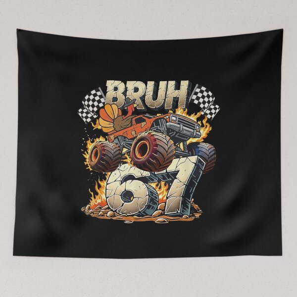Item preview, Bruh 67 Six Seven Monster Truck Turkey T-Shirt designed and sold by LashondaGreen89.