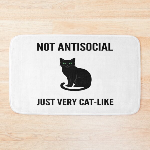 Item preview, Introvert Cat  - Not Antisocial Just Very Cat-Like designed and sold by Quillway.