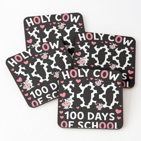 Item preview, Holy Cow 100 Days Of School 100 Day of School Groovy designed and sold by cherylbartlett.