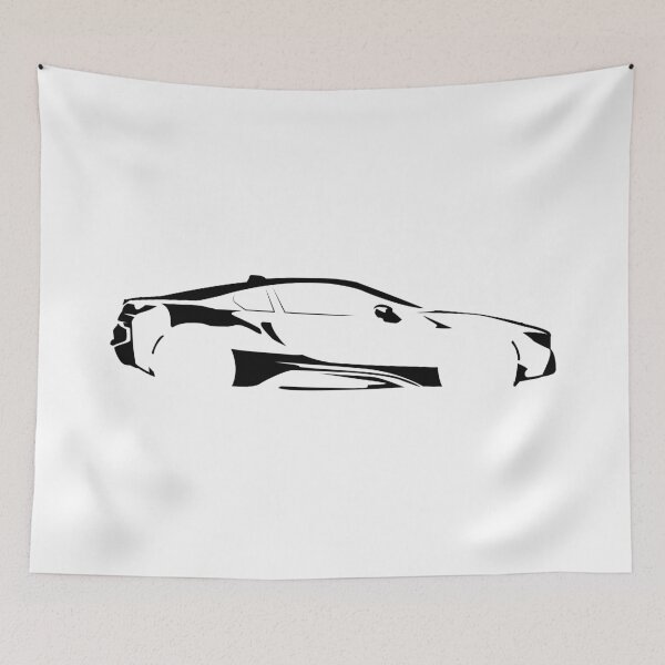 Item preview, i8 Coupe (2019) Minimalist Car Silhouette (Black) designed and sold by FearnCreative.