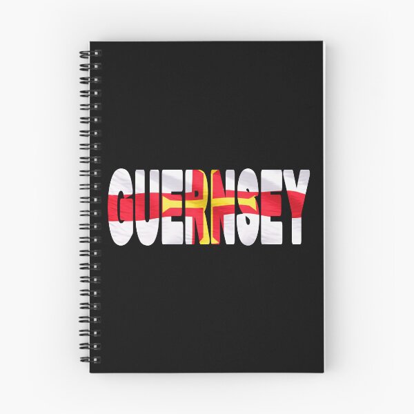 Item preview, GUERNSEY - Flag Flying in Wind cut to Letters Souvenir Sticker Shirt designed and sold by Adam Gormley.