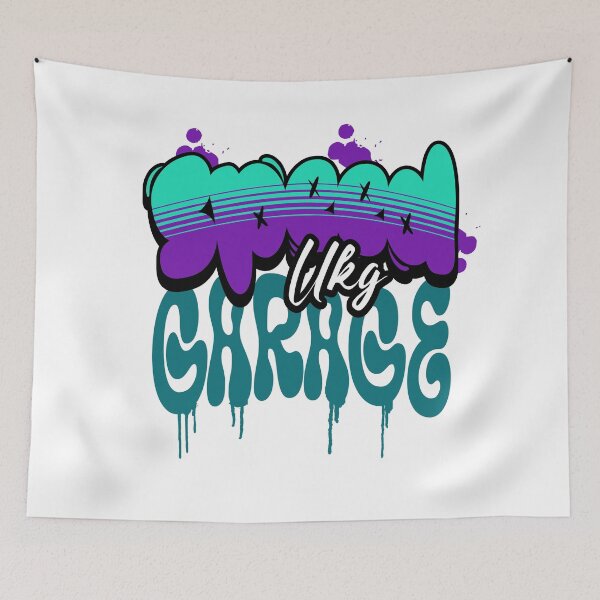 Item preview, SPEED GARAGE  - UKG Graffiti (Blue) designed and sold by Discothreadz.