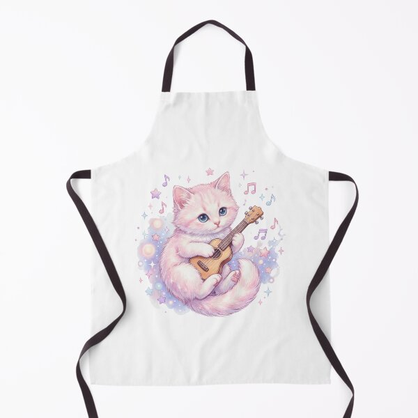 Item preview, Sweet Kitten Playing Ukulele designed and sold by Quillway.