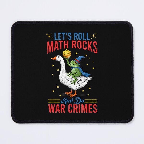 Item preview, Funny Frog Goose Let's Roll Math Rocks And Do War Crimes designed and sold by PaulaStokes2.