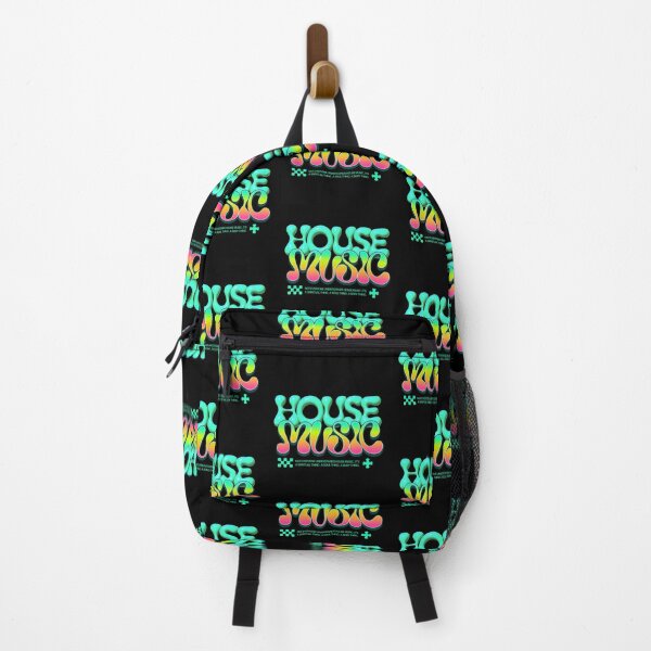 Item preview, HOUSE MUSIC - 3D Y2K plastic Font (Green) designed and sold by Discothreadz.