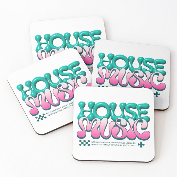 Item preview, HOUSE MUSIC  - 3D Y2K Plastic Font (Pink) designed and sold by Discothreadz.
