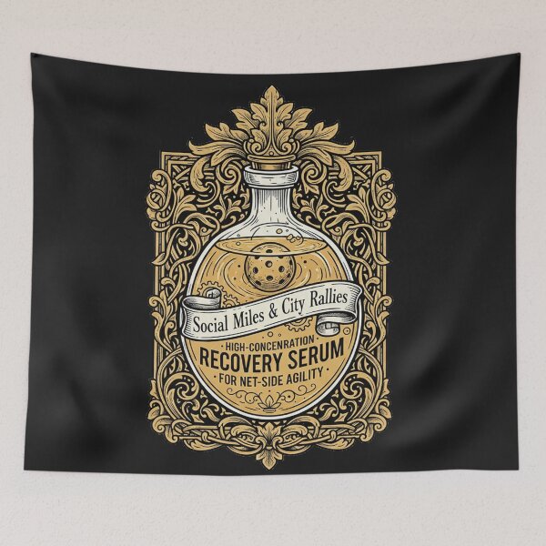 Item preview, Dinking Tincture No. 3 - Victorian Pickleball Apothecary designed and sold by Thaivi Design.