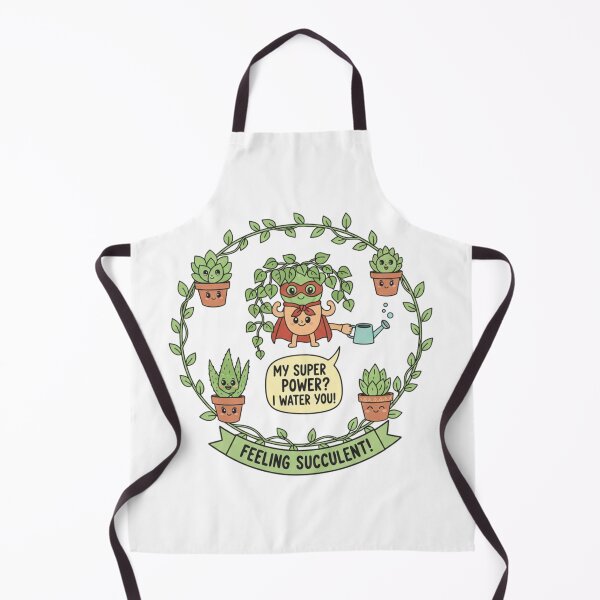 Item preview, Feeling Succulent! | Cute Kawaii Super Plant Squad My Super Power? I Water You! Funny Plant Pun Art designed and sold by Gurjeetpixelart.