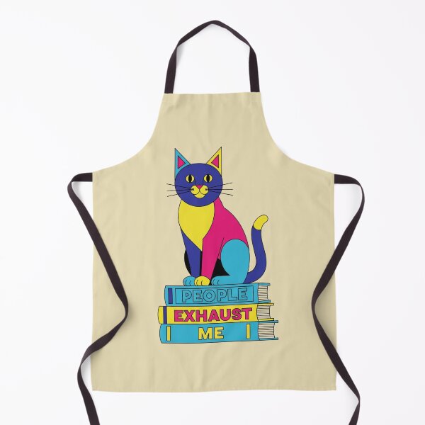Item preview, People Exhaust Me Introvert Cat Pop Art Design designed and sold by LoveDesignMania.