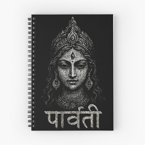 Item preview, Goddess Parvati Portrait – Divine Hindu Art designed and sold by Mortisigil.