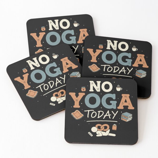Item preview, No Yoga Today - Funny Retro Rest Day Quote designed and sold by axiksa10.