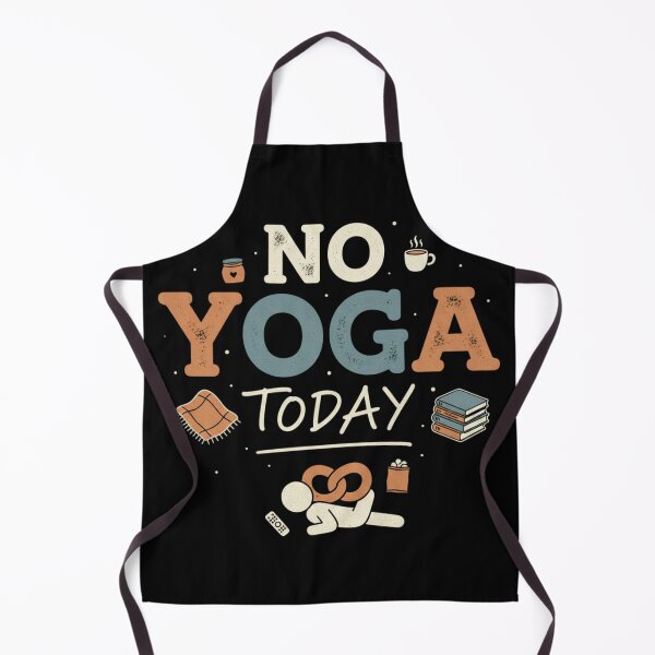 Item preview, No Yoga Today - Funny Retro Rest Day Quote designed and sold by axiksa10.